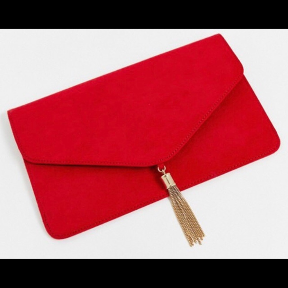 NWOT ASOS DESIGN Tassel Clutch Bag